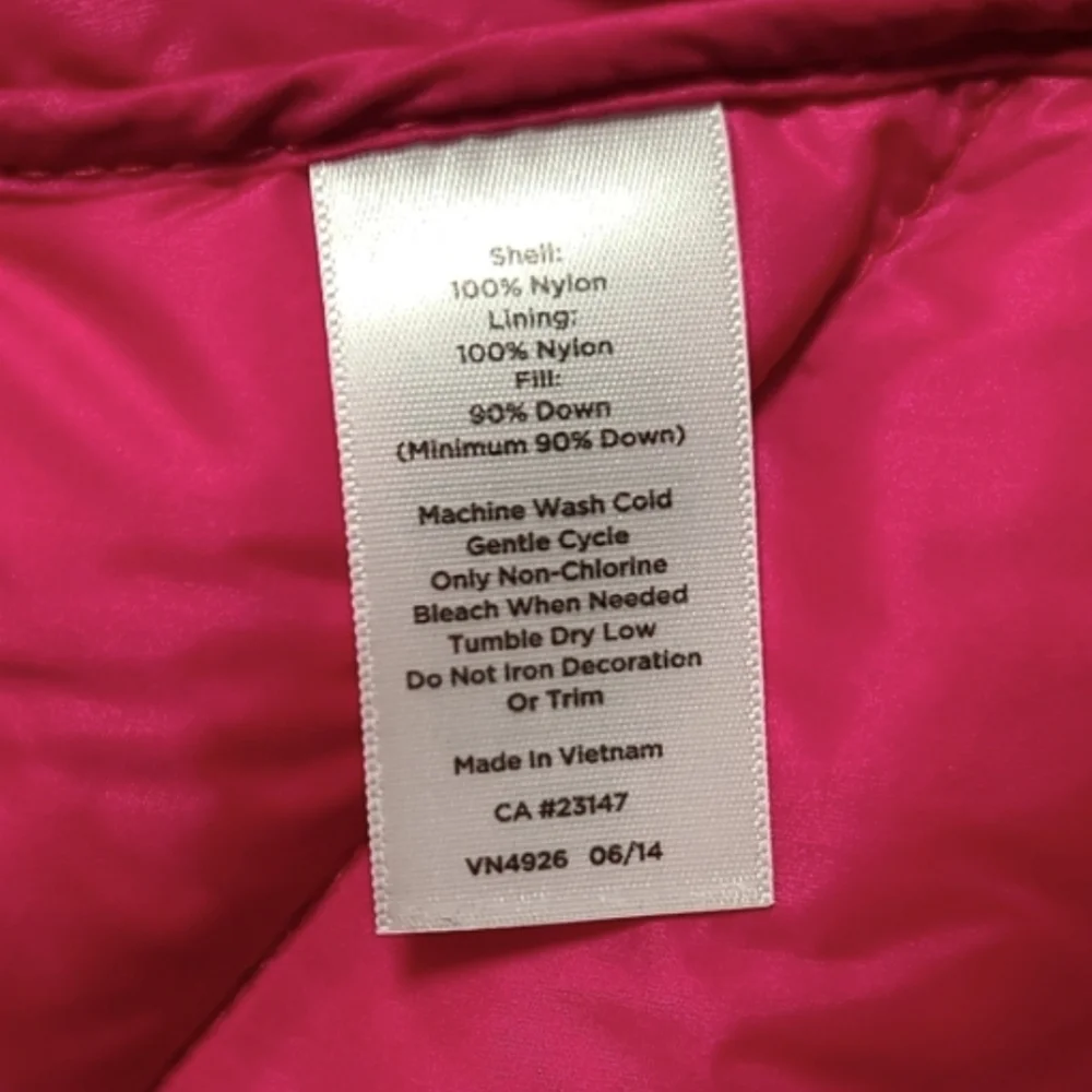 Talbots Bright Pink Puffer Jacket Size S, New - Picture 13 of 14
